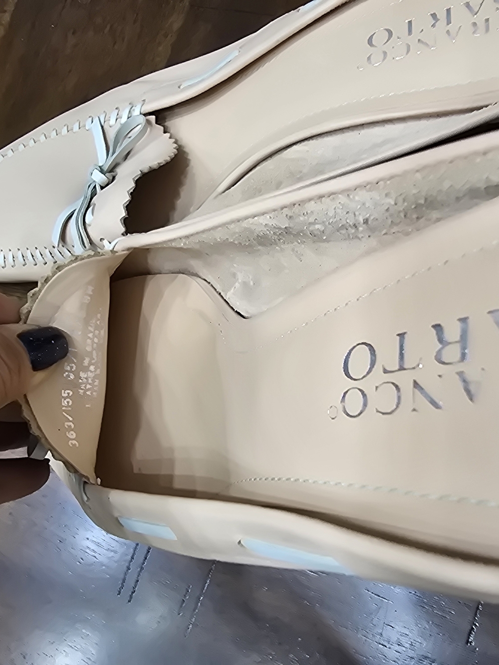 Franco Sarto Peach Slip-On Loafer with Bow Accent - Picture 5 of 9